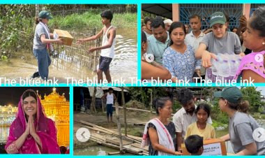 Ananya Birla Steps into the Mud to Help Assam Flood Victims