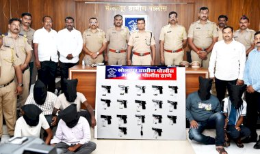 Solapur Police Crackdown: 17 Country-Made Pistols and 47 Live Cartridges Seized